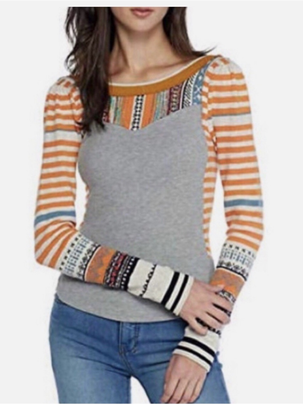 Free People Women’s Sweet Gal Thermal Knit Top Size Medium